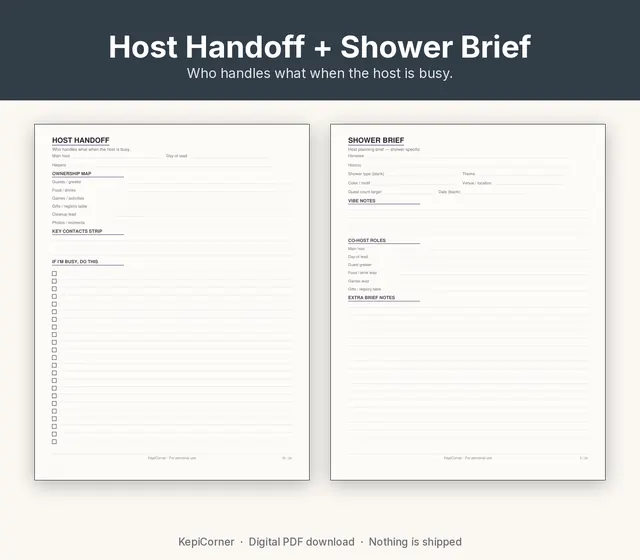 Baby Shower Planner printable – host handoff registry (image 5 of 10)