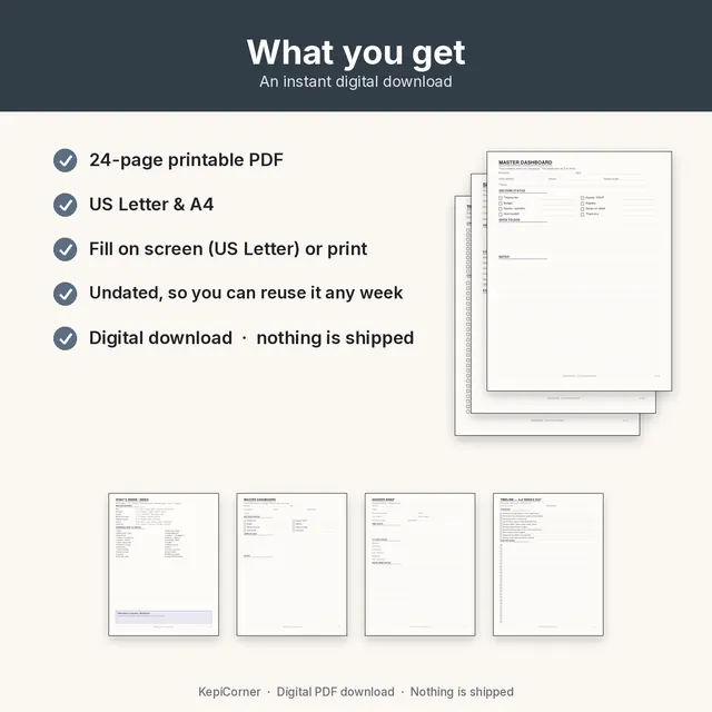 Baby Shower Planner printable – what you receive (image 9 of 10)