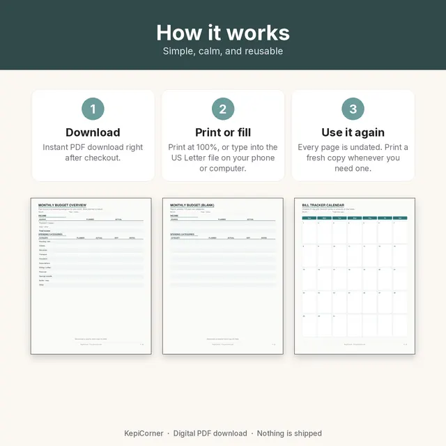 Budget & Savings Challenge printable – how it works (image 6 of 8)