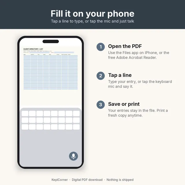 Client Tracker printable – fillable demo (image 6 of 10)
