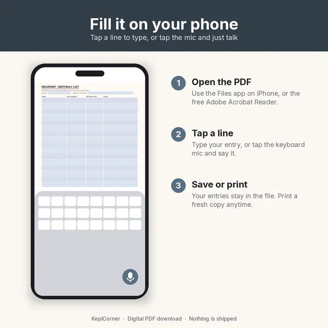 Gift Tracker printable – fillable proof (image 6 of 10)