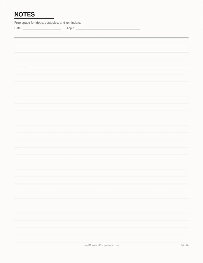 Habit Tracker printable – page 14 of 16, rendered from Habit-Tracker-Pack.pdf
