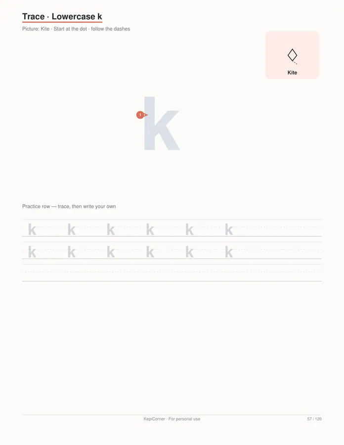 Pre-K Worksheets Ages 3–5 printable – page 57 of 120, rendered from PreK-Ages3-5-Learning-Worksheets-Letter.pdf