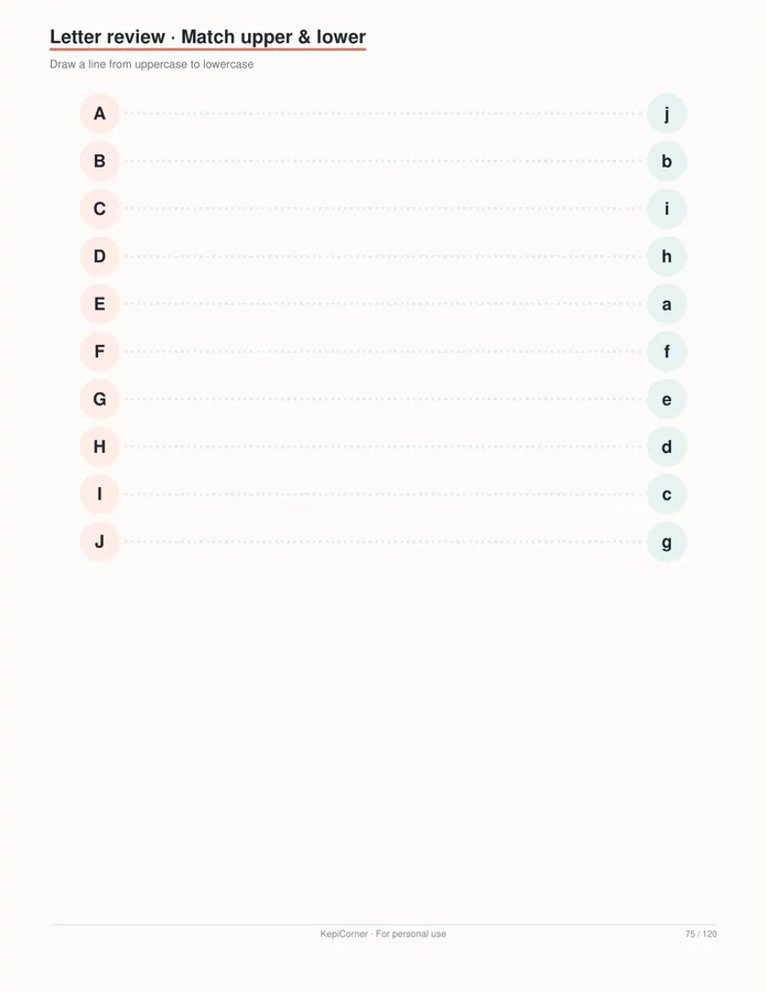 Pre-K Worksheets Ages 3–5 printable – page 75 of 120, rendered from PreK-Ages3-5-Learning-Worksheets-Letter.pdf