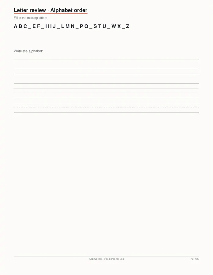 Pre-K Worksheets Ages 3–5 printable – page 76 of 120, rendered from PreK-Ages3-5-Learning-Worksheets-Letter.pdf