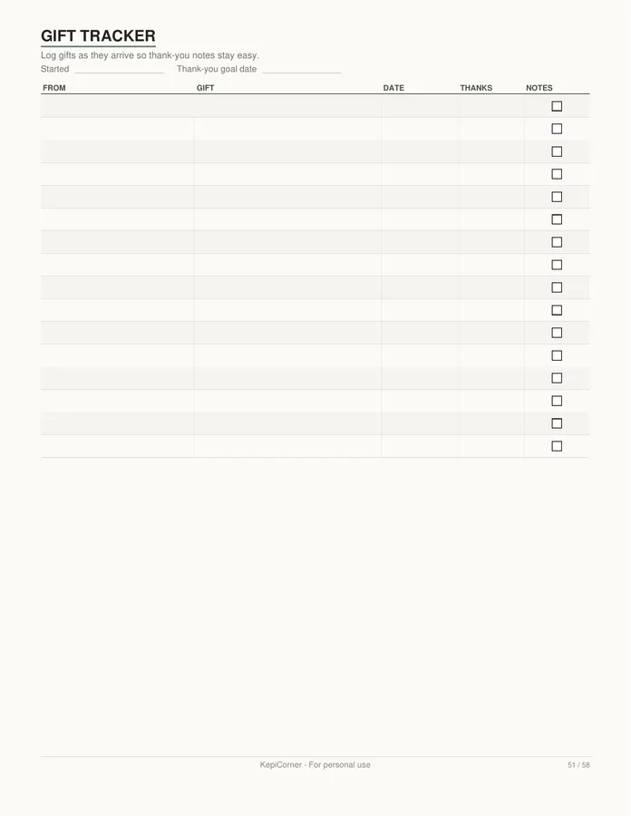 Wedding Planning Checklist printable – page 51 of 58, rendered from Wedding-Planning-Checklist-Letter.pdf